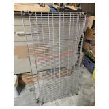 Pair of metal shelves- garage