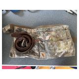 Camo tool belt well loved with 37.5in Leather