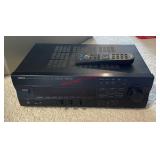 black Yamaha Natural Sound AV Receiver