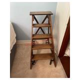Wooden ladder (master upstairs )