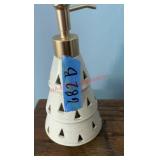 Christmas tree soap dispenser (master upstairs )