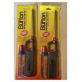 Set of unopened burton refillable gas lighter