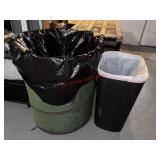 Collapsible Trash Can and Trash Can lot