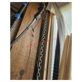 Tow chain, appx 6' - garage