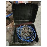 Tire chains in Dewalt tool box - garage