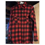Woolrich Red Plaid Wool Button Down- Cant read