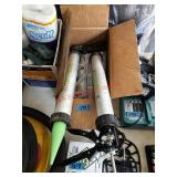 Caulk gun and sealing cartridges (garage)