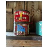 Will Bros coffee tin (barn)