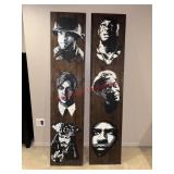 Approx 6ft tall Loval Bellingham Art on wood