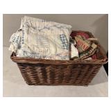 Woven Basket with contents