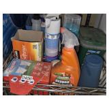 Shelf Lot: Partial Bottles of cleaning supplies