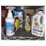 Shelf Lot: Partial Bottles of cleaning supplies
