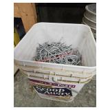 Bucket of nails - garage