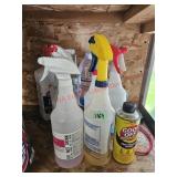 Spray bottles and more- garage