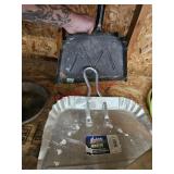 Two dust pans - garage