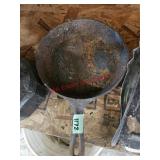 Cast iron pan, 9' - garage