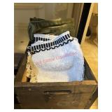 Bath Mats and blanket lot          (Basement