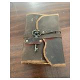 vintage-style leather journal(Master upstairs )