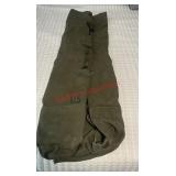 vintage olive green US Military Army duffel