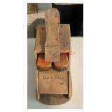 vintage Karoff 'Rise 'n Shine' wooden shoe shine