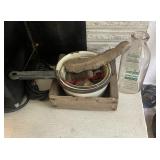 Misc. antique items (living room)