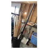 Big black trash can with misc. item(garage)