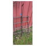 Vintage farm equipment yard art ( horse pasture