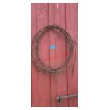 Roll of barbed wib wire makes a great decor