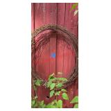 Roll of Barbed Wire for decor (right side of barn