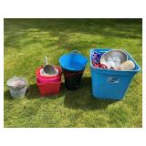 Buckets and Tote lot         (Outside of SHED)