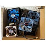 several computer cooling components