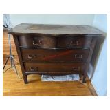 Vintage Wood Buffet Sturdy Meas. in photos