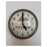 Vintage bubble glass Arctic Ice Cream Wall Clock