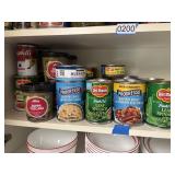 Canned Goods Shelf lot Some Expired some not