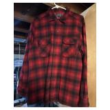 Red Pendleton XL Plaid Button Down