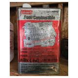 Coleman fuel, half full - garage