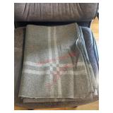 Large Grey Thinner Wool Blanket