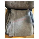 Vintage Grey/ Brown Wool Blanket Large