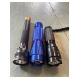 Lot of 3 Smaller Flash Lights