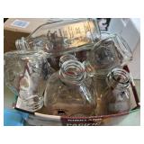 Box lot of Twin Brook Creamery Glass Jugs