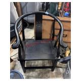 Chinese horseshoe-back armchair