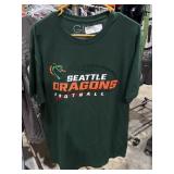 New Large Mens Seattle Dragons Tshirt