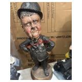 Vintage Esco chalkware figure of Oliver Hardy