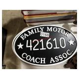 Family motor tin sign