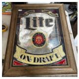 vintage Miller Lite Beer bar mirror