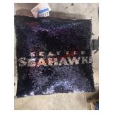Seahawks Sequin Pillow