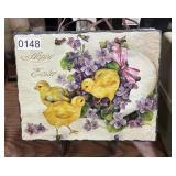 Easter decor plaque