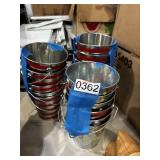 Small metal buckets