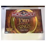 The lord of the rings monopoly game board