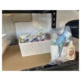 Basket and Bathroom Contents